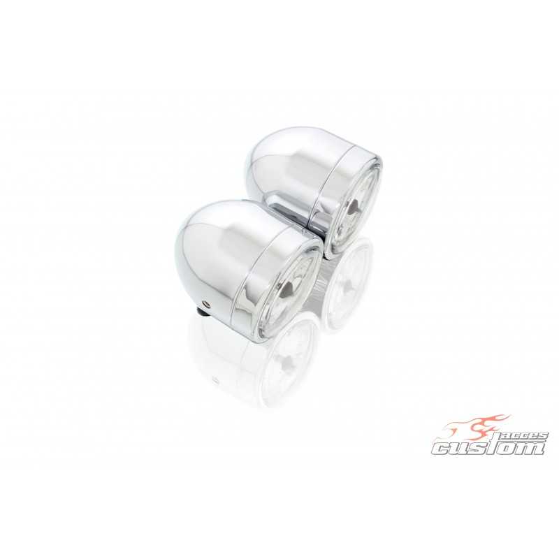 CUSTOM ACCES Bifaro luz delantera central homologado halogeno 12V 60/55W FD0001