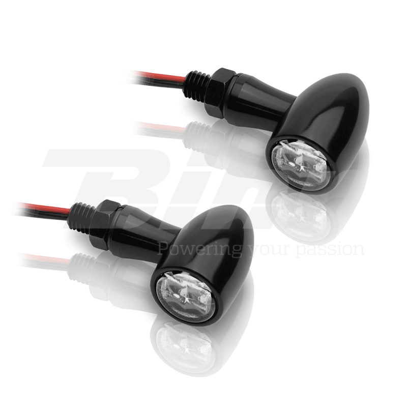 V PARTS Juego de intermitentes aluminio LED 12V2.7W 38x22,5mm 321170