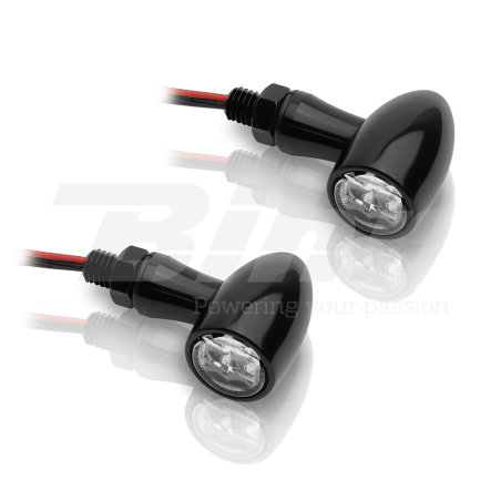 V PARTS Juego de intermitentes aluminio LED 12V2.7W 38x22,5mm 321170