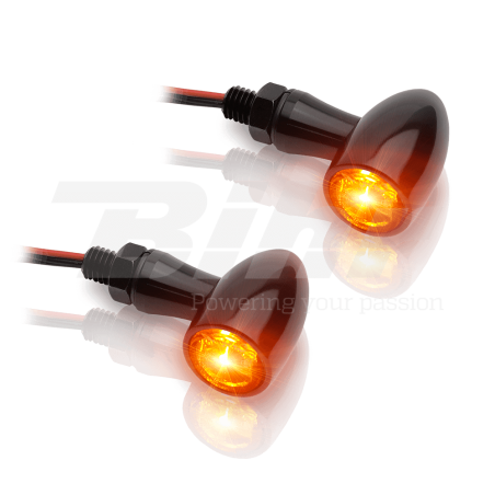 V PARTS Juego de intermitentes aluminio LED 12V2.7W 38x22,5mm 321170