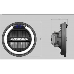 PUIG Headlight technology LED 11W HIGH/9W LOW/4W POS 1944