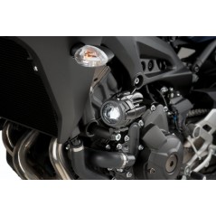 PUIG Set of spotlights auxiliary headlights approved + flanges 3489