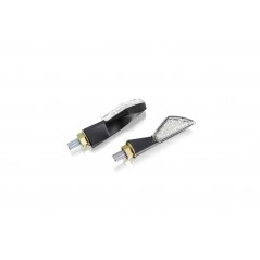 PUIG APPROVED UNIVERSAL BLINKERS FOR MOTORCYCLES AX IN BLACK 65X17MM 5510