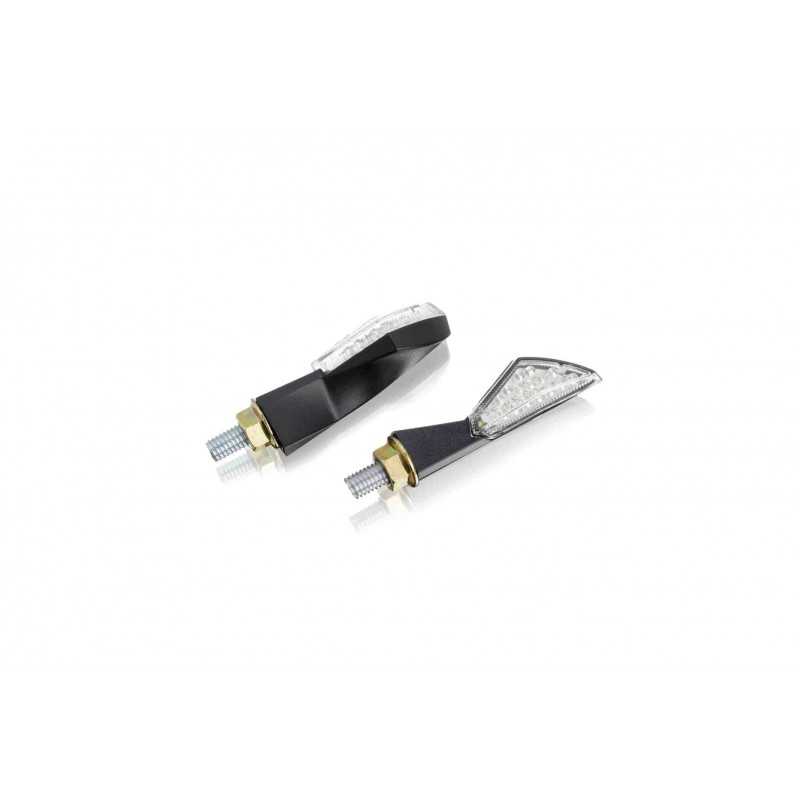 PUIG APPROVED UNIVERSAL BLINKERS FOR MOTORCYCLES AX IN BLACK 65X17MM 5510