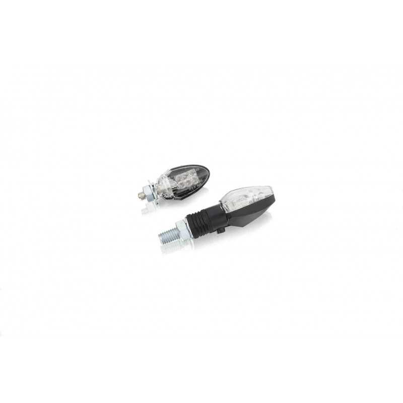 PUIG Intermitentes universales moto MINIMAL brazo corto negro 4906