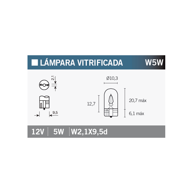 OSRAM Lámpara bombilla 2825 W5W para motocicletas - Repuestos originales rentables 15067