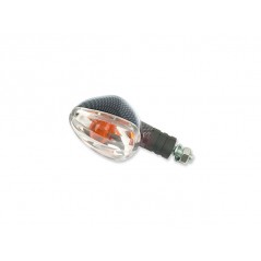 V PARTS PAIR, SET, TURN SIGNALS, UNIVERSAL, MOTO P F H SHORT ARM, CARBON, AMBER 4588