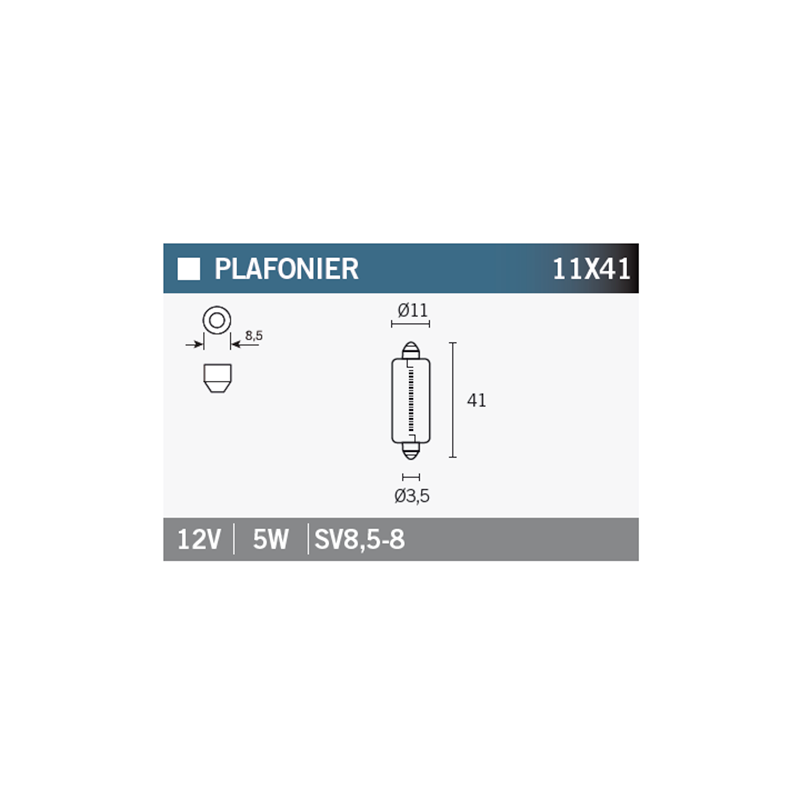 OSRAM Caja 10 lámparas 6413 12V5W 15016