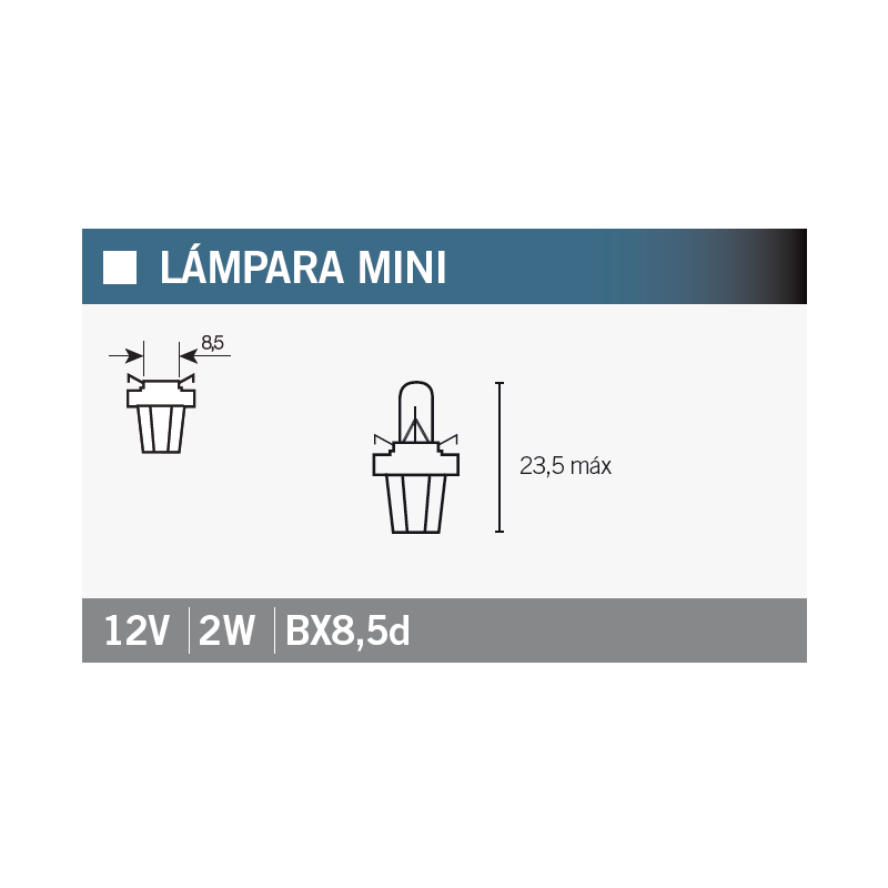 OSRAM Lámpara bombilla 2722MFX B8,5d - Ahorra energía y mejora la iluminación de tu vehículo 15070