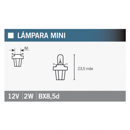 OSRAM LAMP, LIGHT BULB OSRAM 2722MFX B8,5d 15070