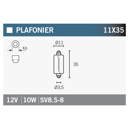 OSRAM Lámpara Bombilla 6461 12V10W para automóviles y motocicletas 15012