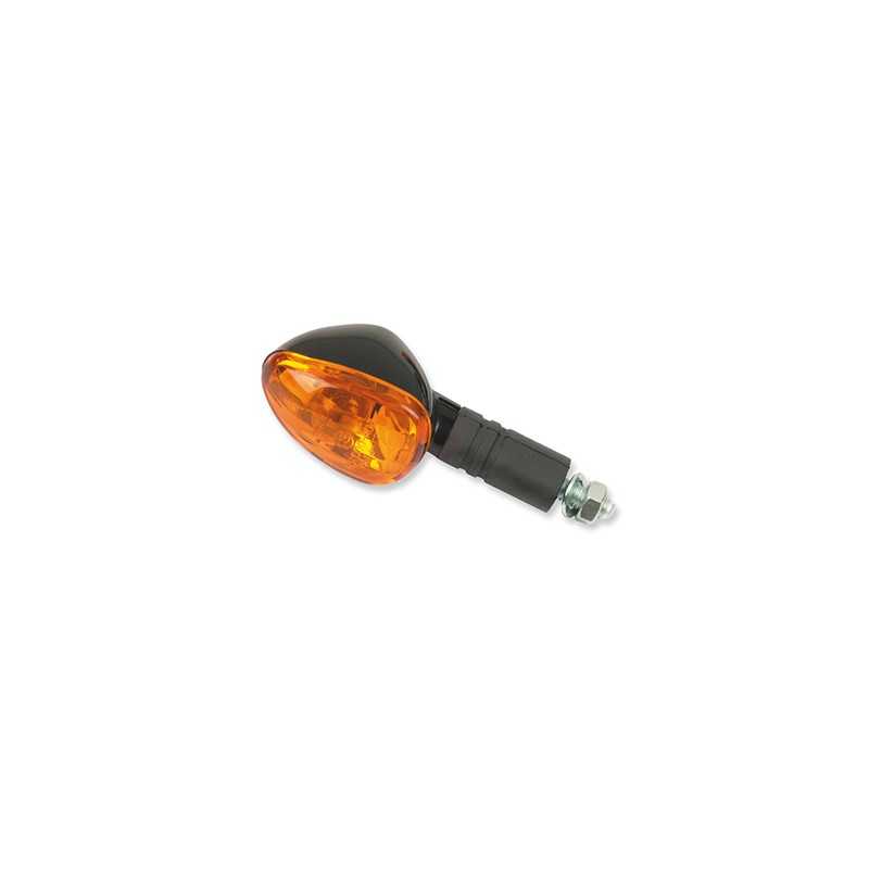V PARTS Pareja juego intermitentes UNIVERSALES moto P F H brazo largo Negro ambar 4594