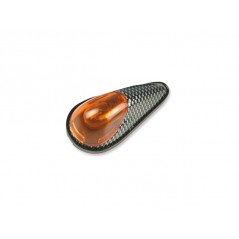 V PARTS Pareja juego intermitentes UNIVERSALES moto P I A maxi lagrima Carbono ahumad 4576