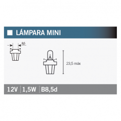 OSRAM Lámpara bombilla 2752MF 12V1,5W - Iluminación de alta calidad y eficiencia energética 14995