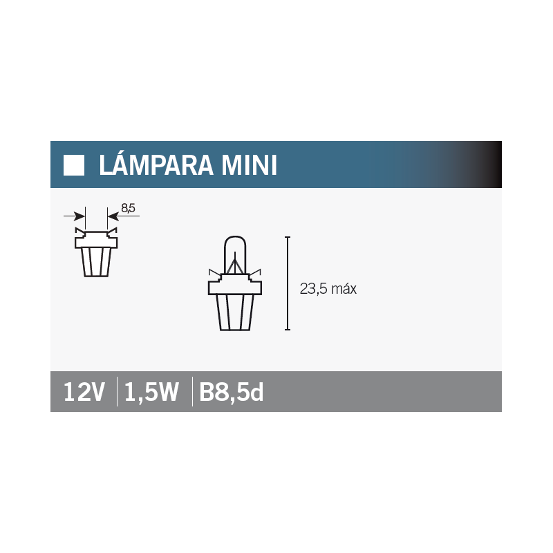 OSRAM Lámpara bombilla 2752MF 12V1,5W - Iluminación de alta calidad y eficiencia energética 14995