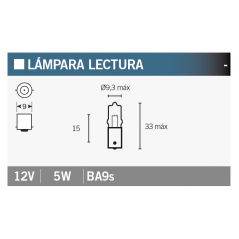 OSRAM Lámpara bombilla 64111 12V5W para iluminación precisa y eficiente 14998