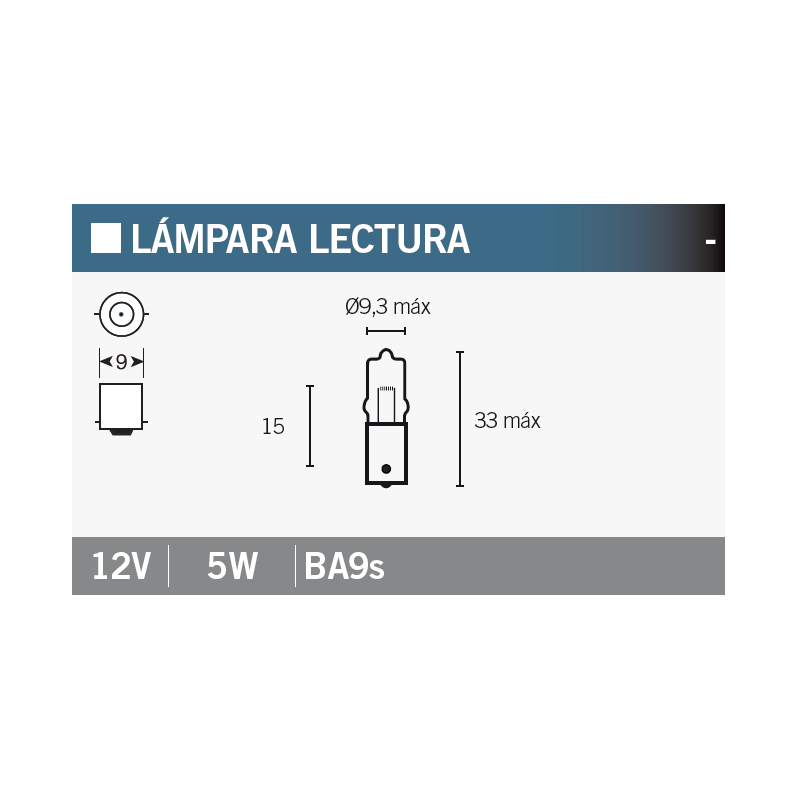 OSRAM Lámpara bombilla 64111 12V5W para iluminación precisa y eficiente 14998