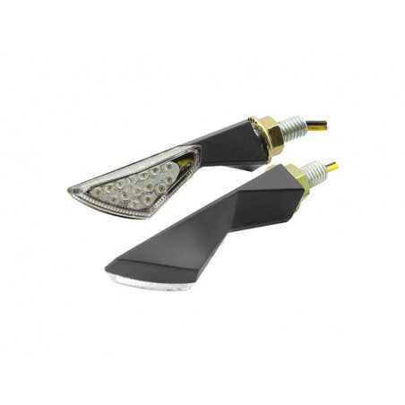 V PARTS SET, TURN SIGNALS, UNIVERSAL LEDS, TRIANGULAR FORM 11415