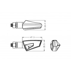 PUIG APPROVED FRONT TURN SIGNALS MOD. OPEN 8997