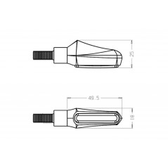 PUIG Intermitentes delanteros homologados MOD. CURVE 9084