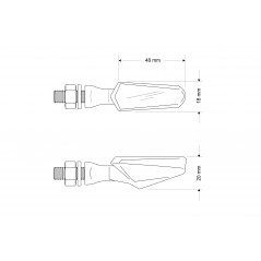 PUIG Intermitentes delanteros MOD.STICK 9317