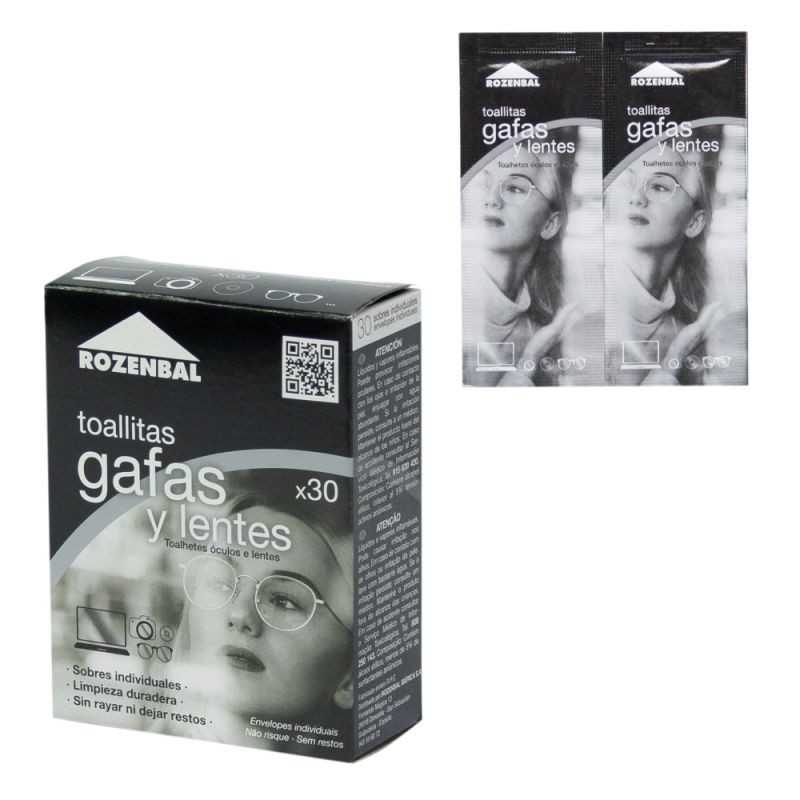 ROZENBAL Box of wipes for glasses and lenses 18268
