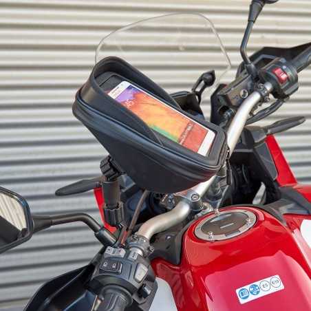 SHAD Support with pocket for mobile phone to the rear view mirror SG76 180 X 90 MM X0SG76M