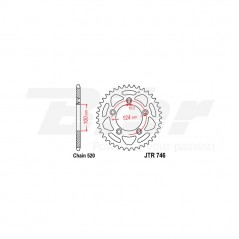 JT SPROCKETS Corona 746 steel 43 dientes R74643