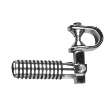 V PARTS JUEGO ESTRIBERAS AVANZADAS AVANCE ADELANTADAS CROMADAS RAYAS REDONDAS 613M