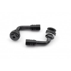 V PARTS KIT, 2 VALVES, BENT, SCHRADER 90°, MOTO, ANODIZED, VARIOUS COLORS 952