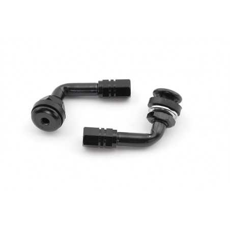V PARTS Kit 2 válvulas acodadas Schrader 90º moto anodizadas varios colores 952