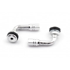 V PARTS Kit 2 válvulas acodadas Schrader 90º moto anodizadas varios colores 952