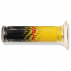 V PARTS Puños de moto Dynagrip transparentes verdes para manillar 22mm 825