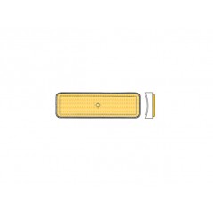 V PARTS Catadioptrico reflector rectangular lateral naranja ambar 8159