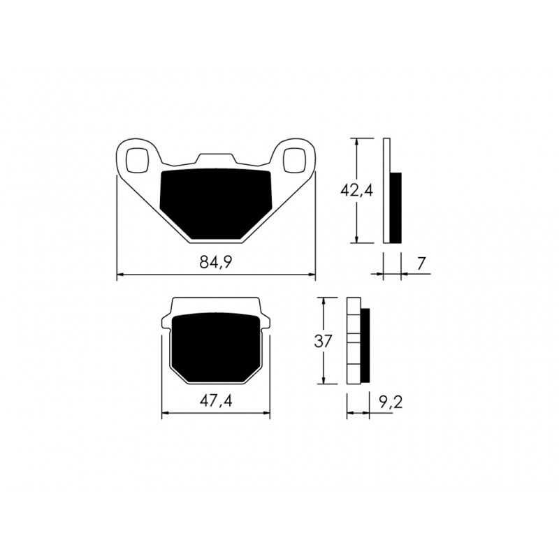 V PARTS Pastillas de freno delanteras para un frenado seguro y eficiente K517