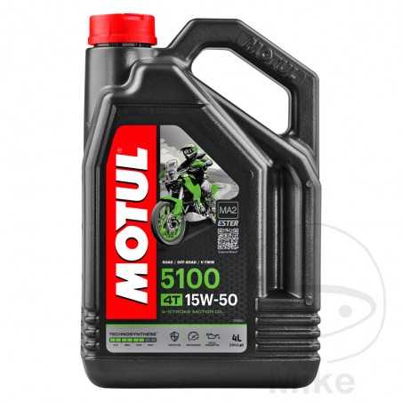 MOTUL Synthetic motor oil for motorcycle 15W50 4T 4L 
HC- 5100 ALTN: 7140382 714.00.89