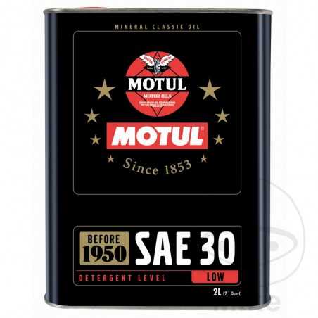 MOTUL mineral motor oil for motorcycle 30W 4T 2L 
 CLASSIC 714.01.15