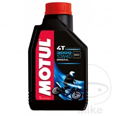 MOTUL Aceite de motor mineral para moto 10W40 4T 1L 
 3000 714.04.02