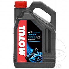 MOTUL Aceite de motor mineral para moto 10W40 4T 4L 
 3000 714.04.03
