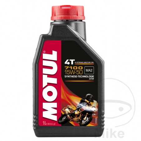 MOTUL Synthetic motor oil for motorcycle 15W50 4T 1L 
 7100 ALTN: 7140474 714.04.97