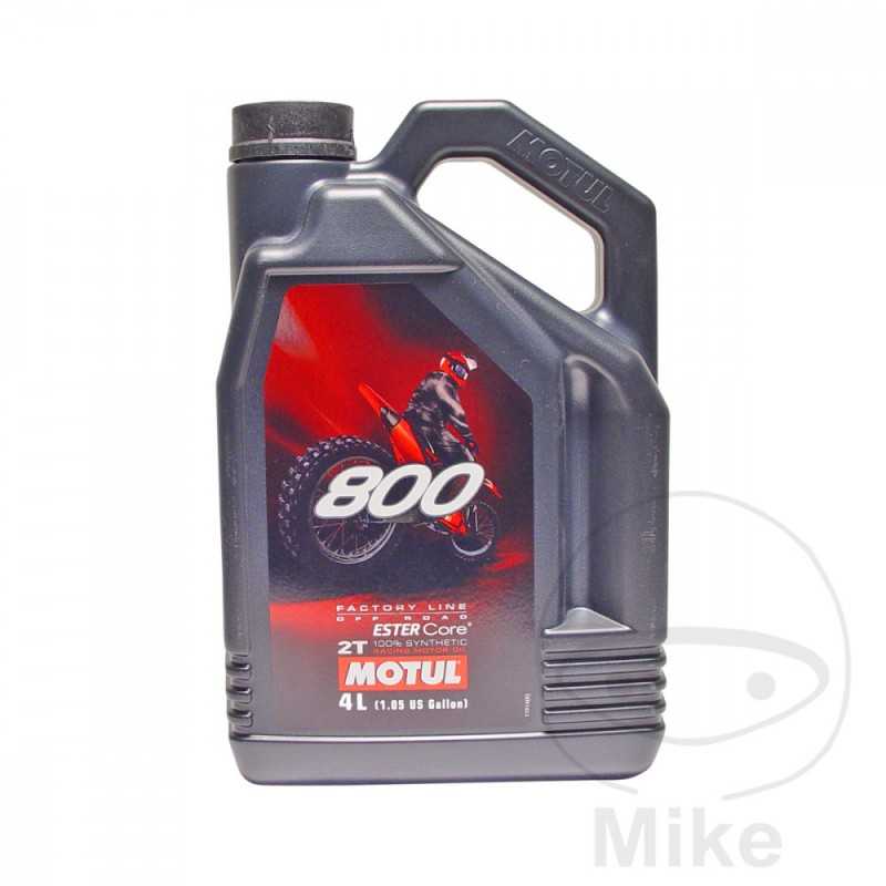 MOTUL Aceite de motor sintético para moto 2T 4L 
 800 FL OFF ROAD 714.05.20