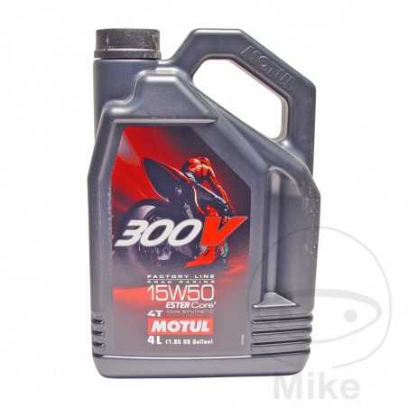 MOTUL Synthetic motor oil for motorcycle 15W50 4T 4L 
 300V FL ROAD RACING 714.05.27