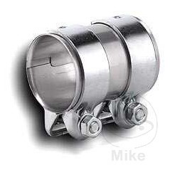 SIN MARCA Conector tubo de escape con abrazadera doble 48/90 MM 370.99.03