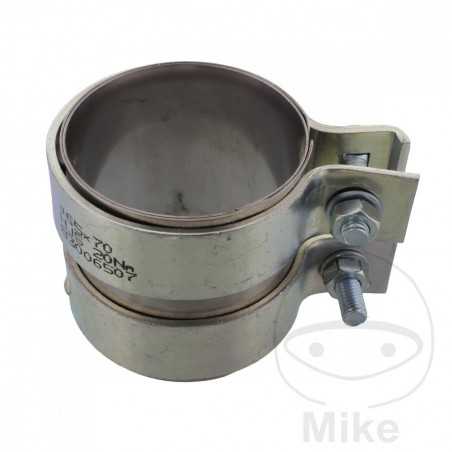 SIN MARCA Double clamp exhaust pipe connector 65/70 MM 371.33.62