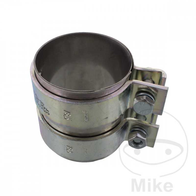 SIN MARCA Double clamp exhaust pipe connector 75/90 MM 371.33.64