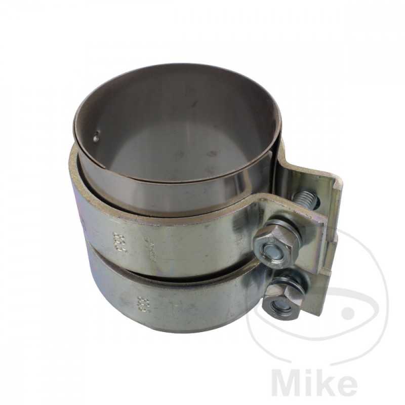 HJS Conector tubo de escape con abrazadera doble 80/90 MM 371.33.65
