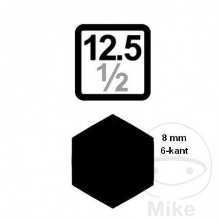 SIN MARCA Screw bit bit adapter 1/2-5/16
 39 MM 5/16  8 MM 605.54.95