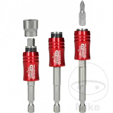 KS TOOLS Portapuntas de cambio rápido 2 en 1 1/4" 632.01.87