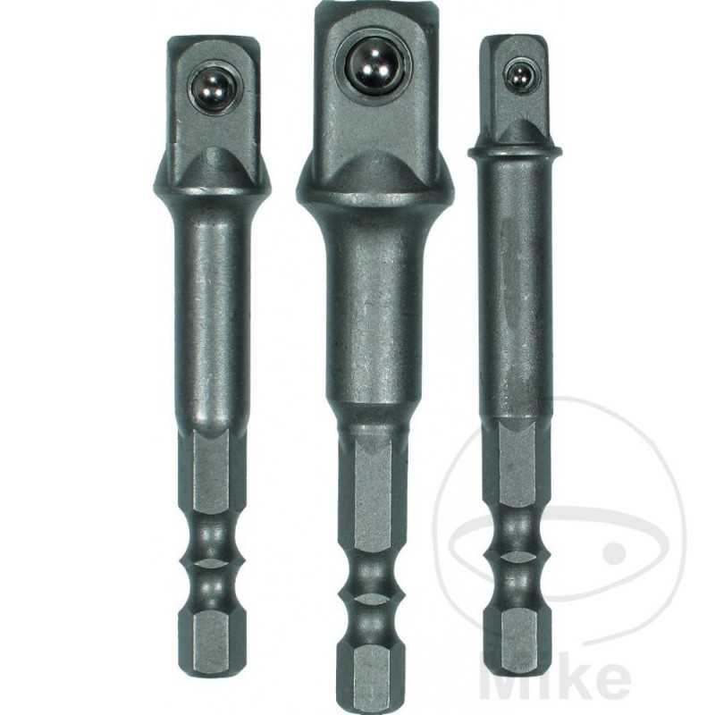 SIN MARCA kit 3 bits for drills and screwdrivers 1/4X1/4 1/4X3/8 1/4X1/2 632.15.58