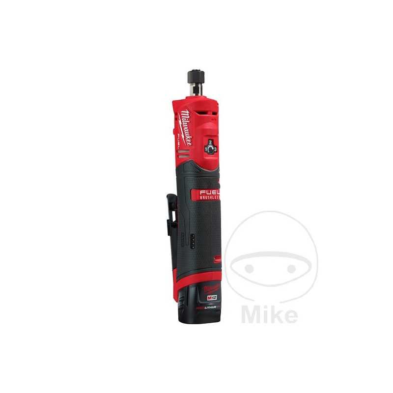 MILWAUKEE Rectificadora recta inalámbrica con batería recargable 12V
 M12FDGS-422B 685.04.38